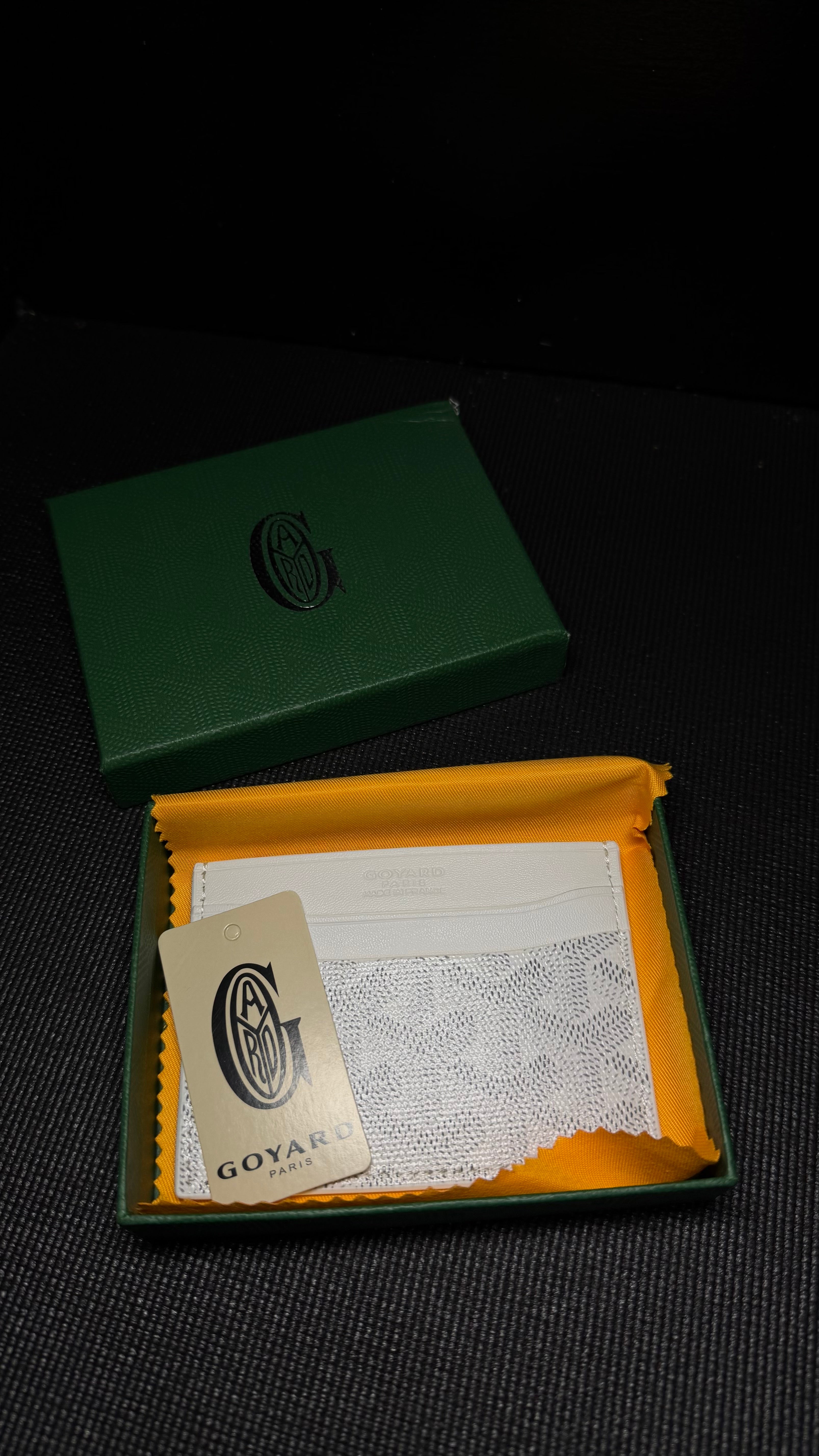 GOYARD tarjetero blanco
