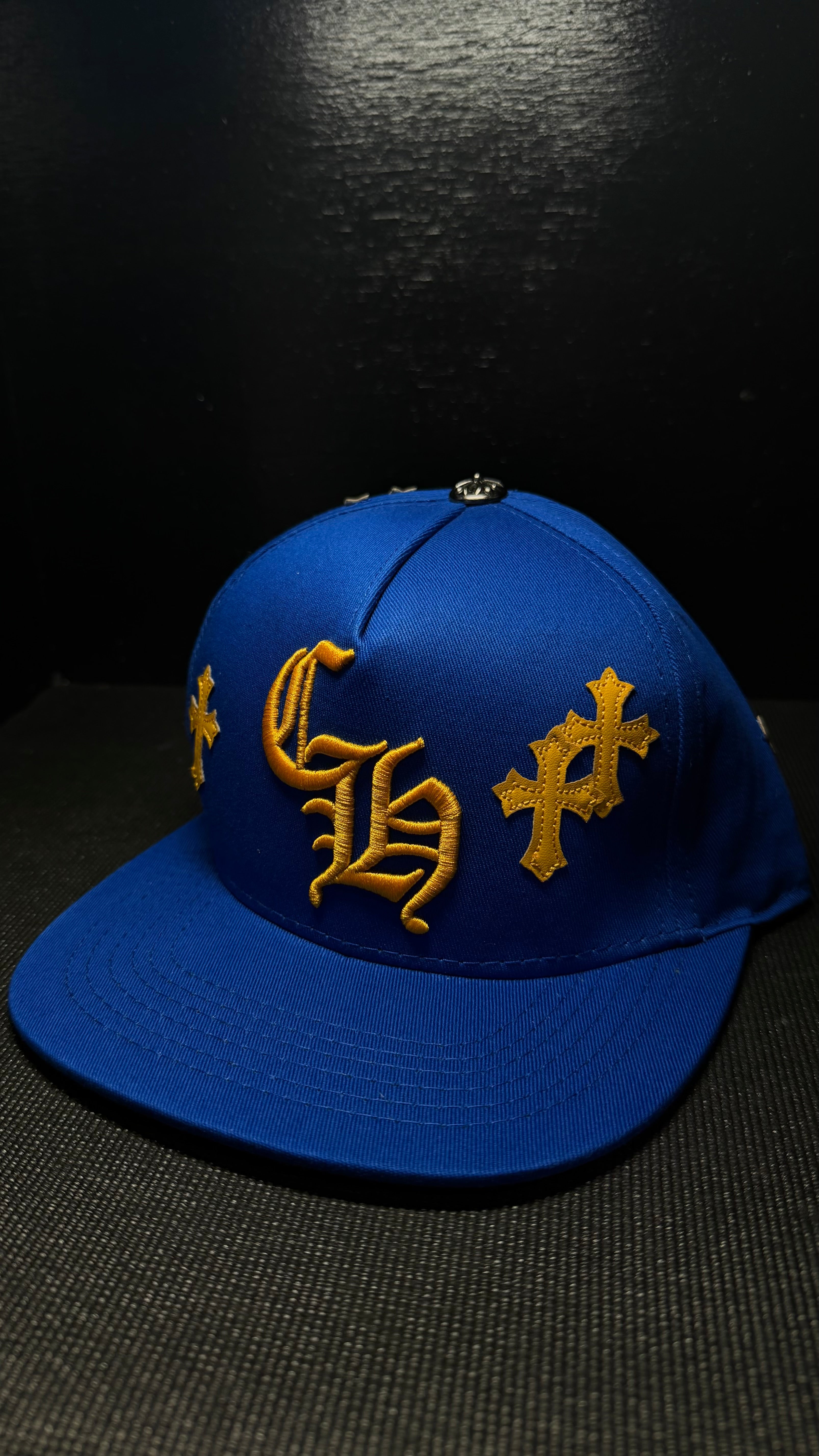 CHROME HEARTS gorra azul