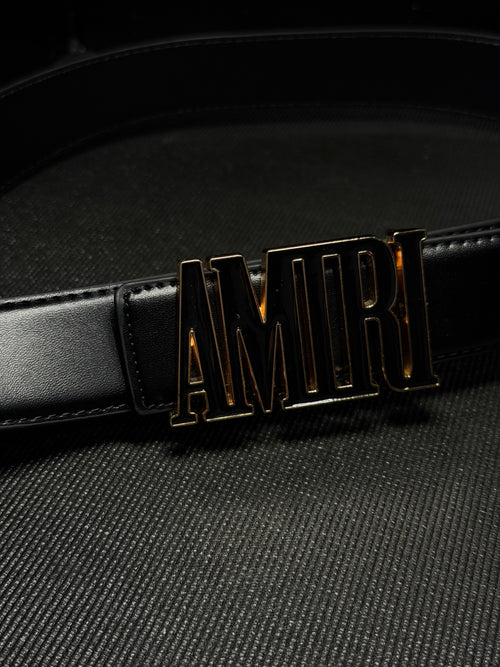 AMIRI LOGO Cincho negro