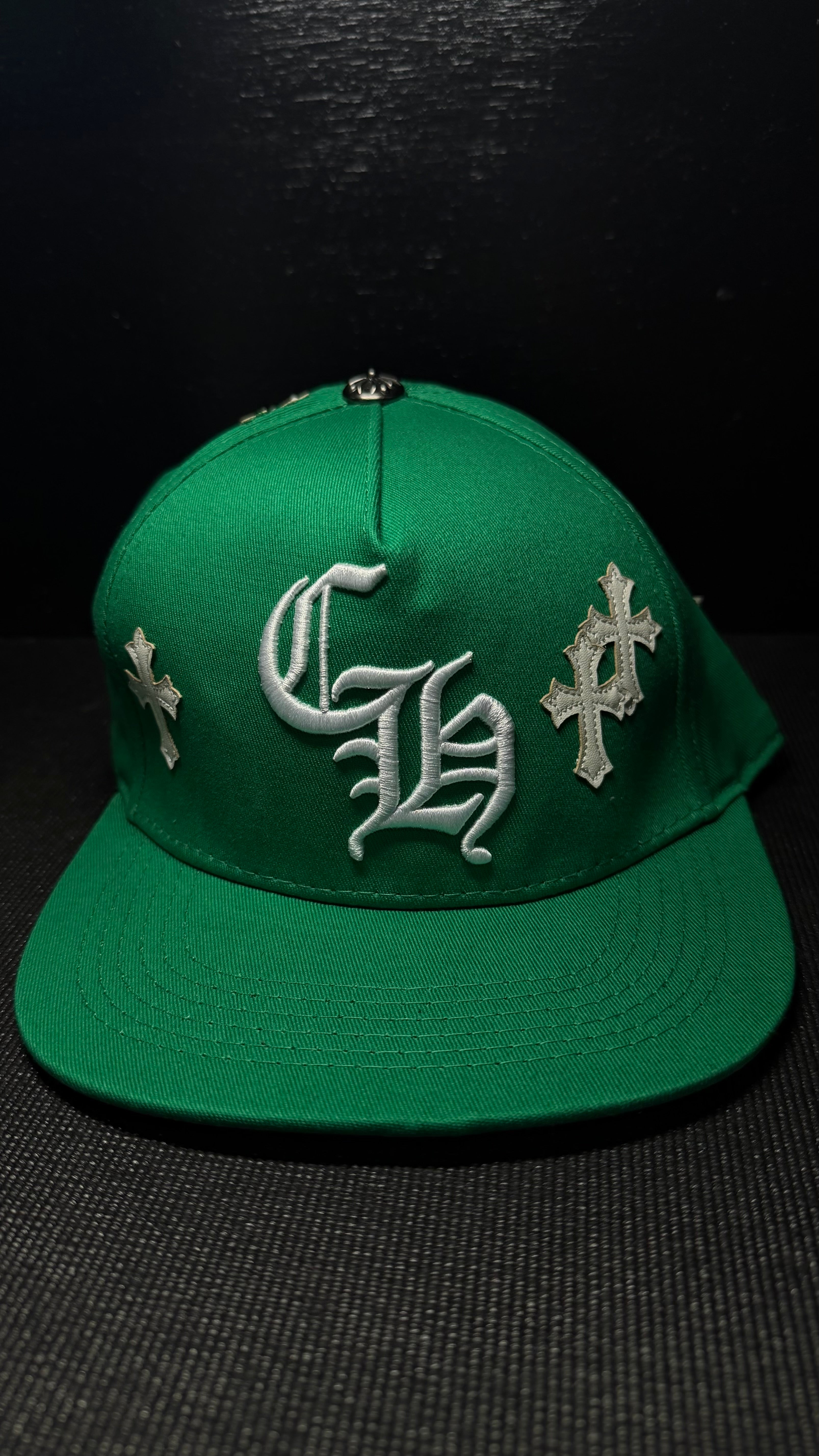 CHROME HEARTS gorra verde