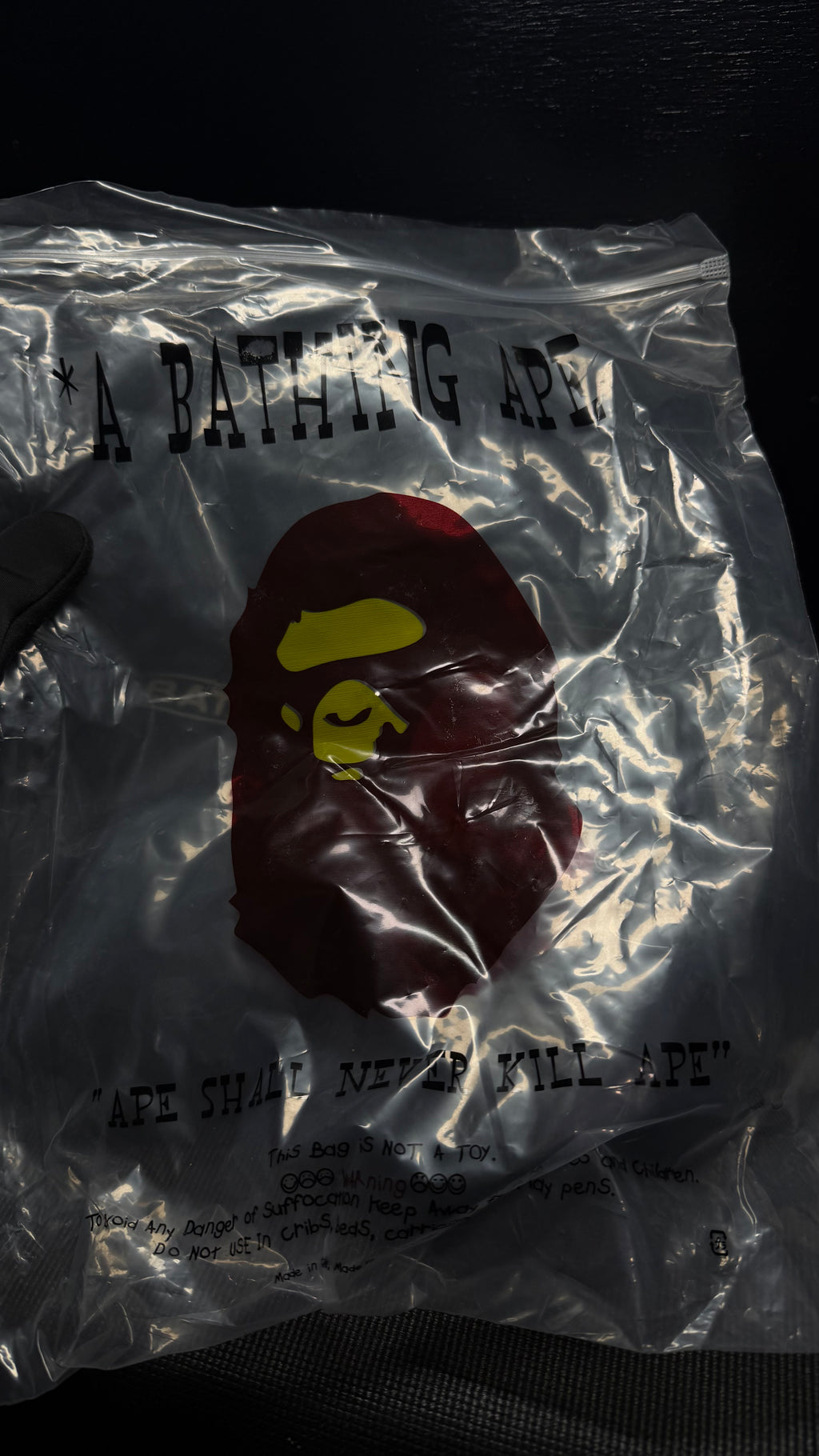 BAPE bolso negro