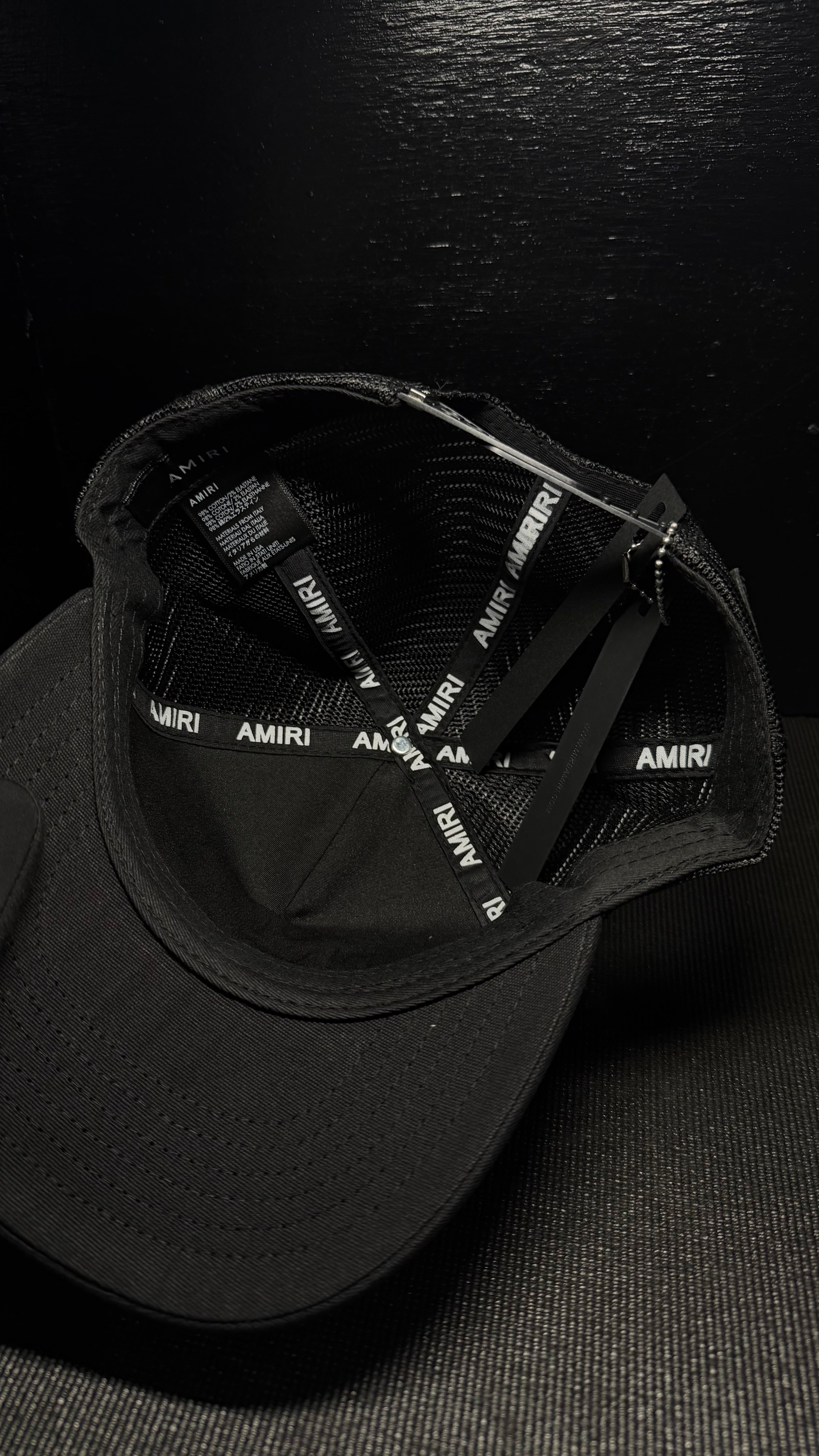 AMIRI LOGO Gorra negra