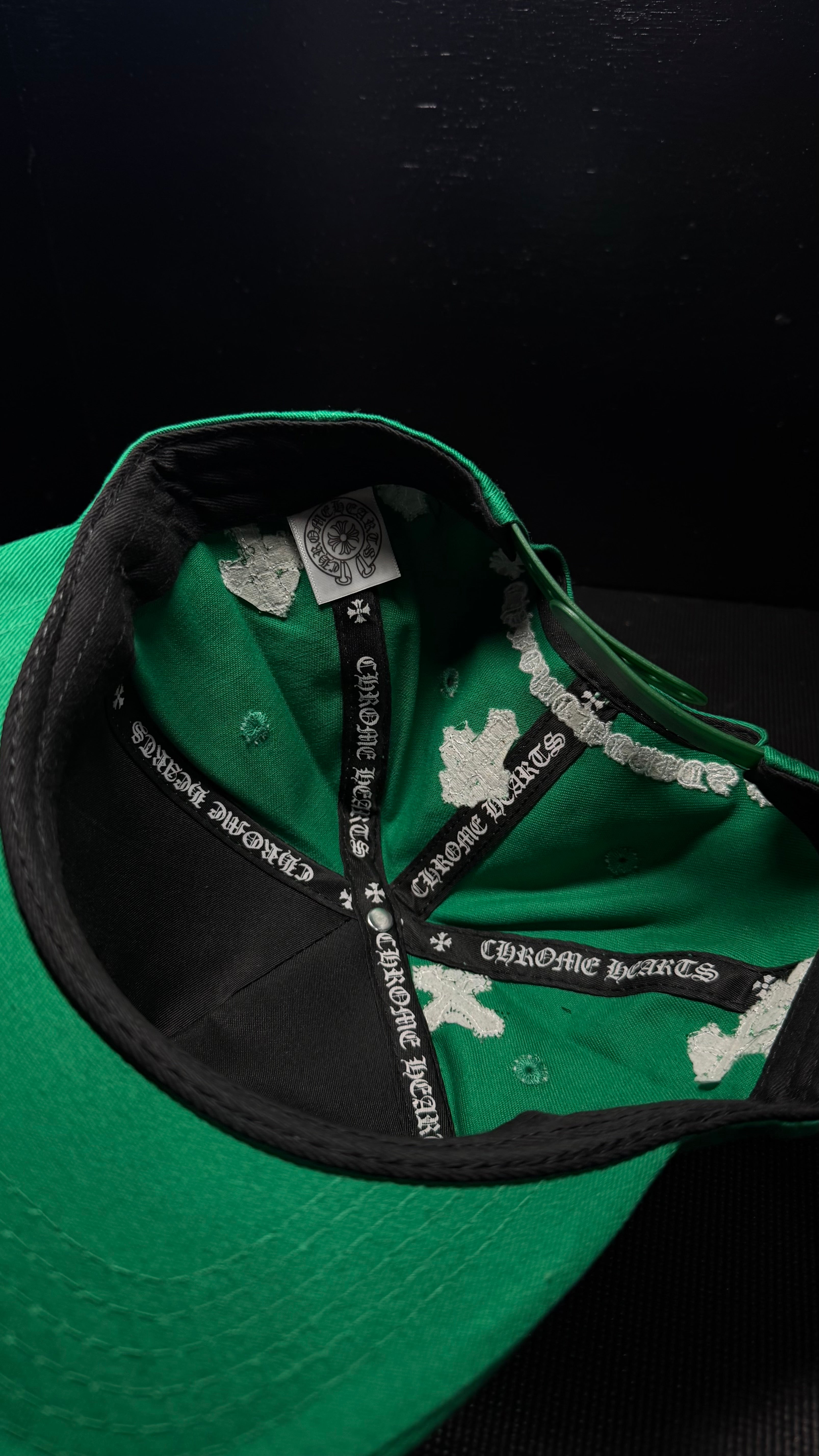 CHROME HEARTS gorra verde