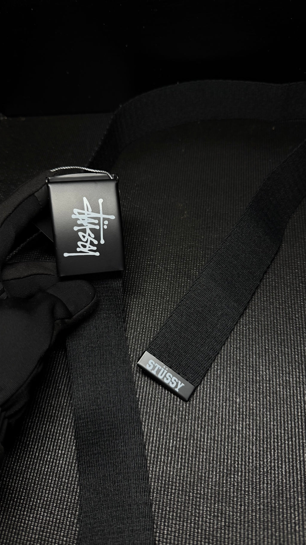 STUSSY cincho negro