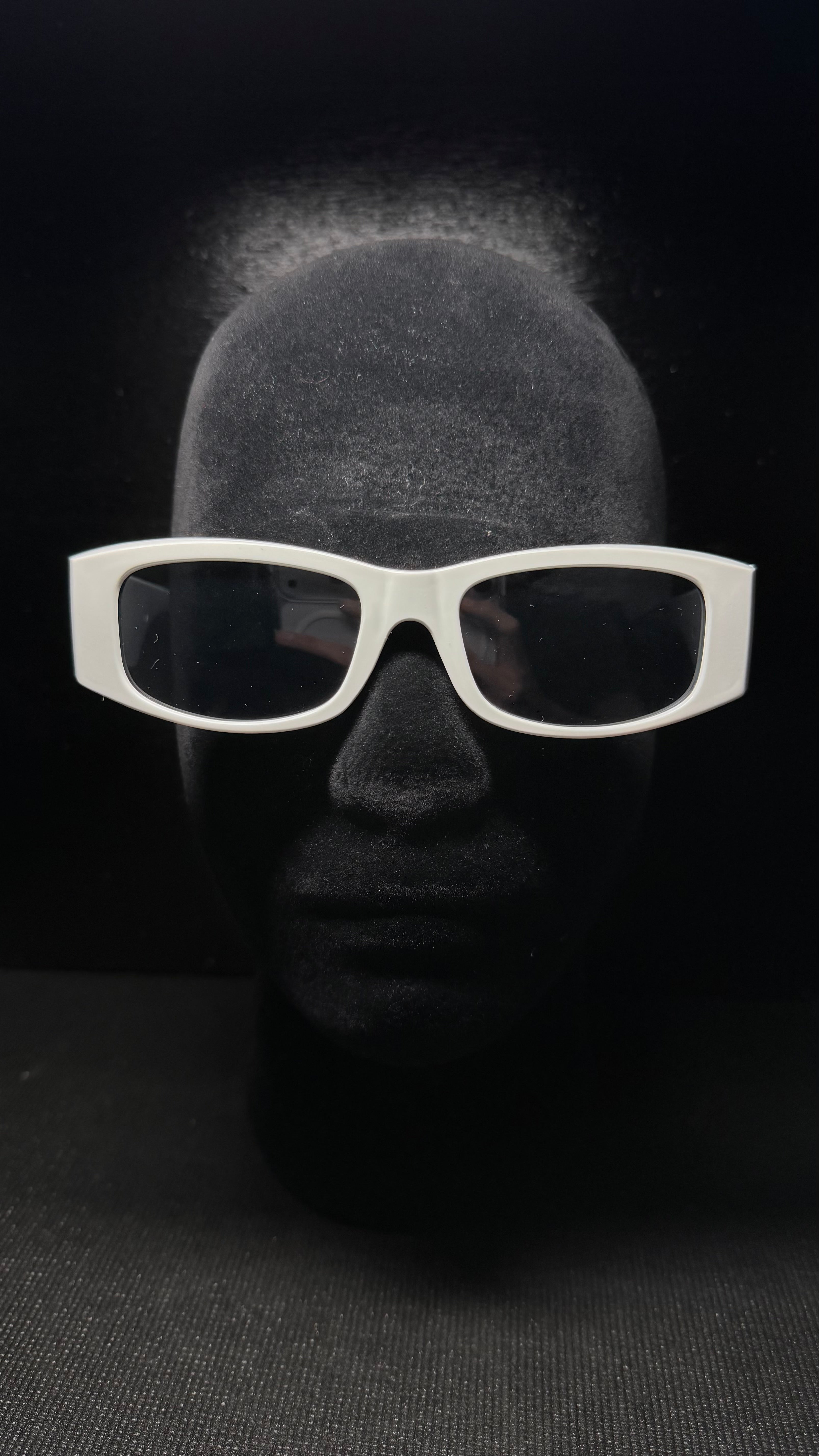 PALM ANGELS gafas blanco y dorado