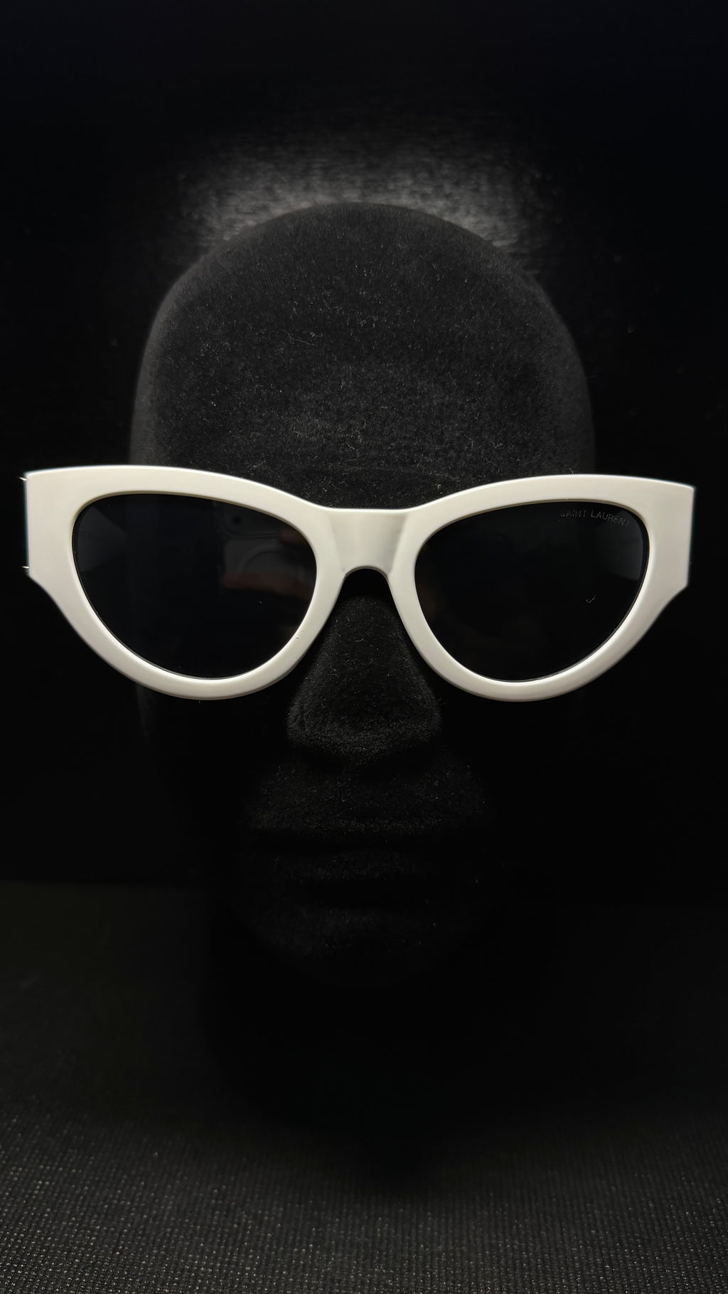 YSL Gafas blanco y dorado