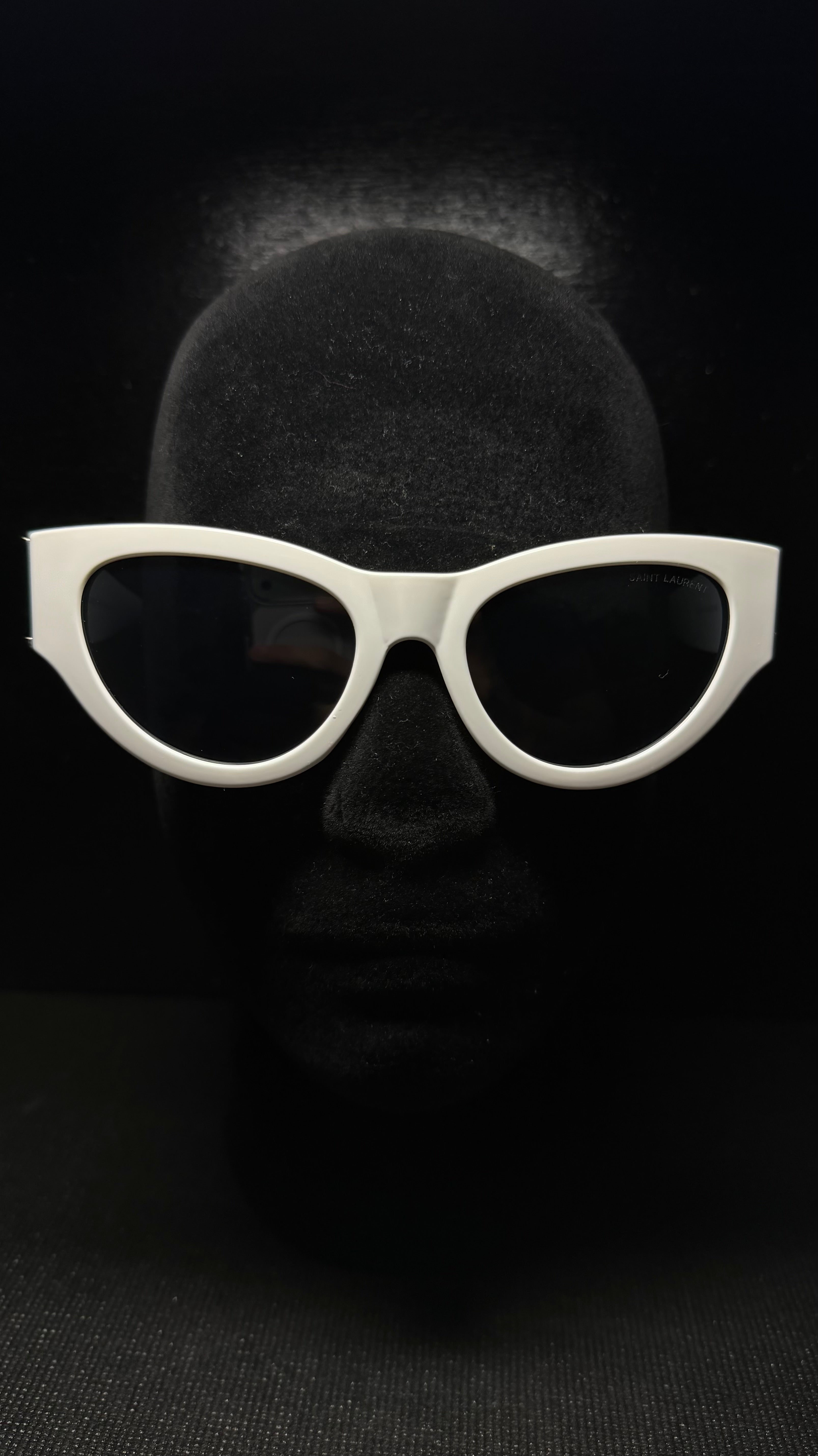YSL Gafas blanco y dorado