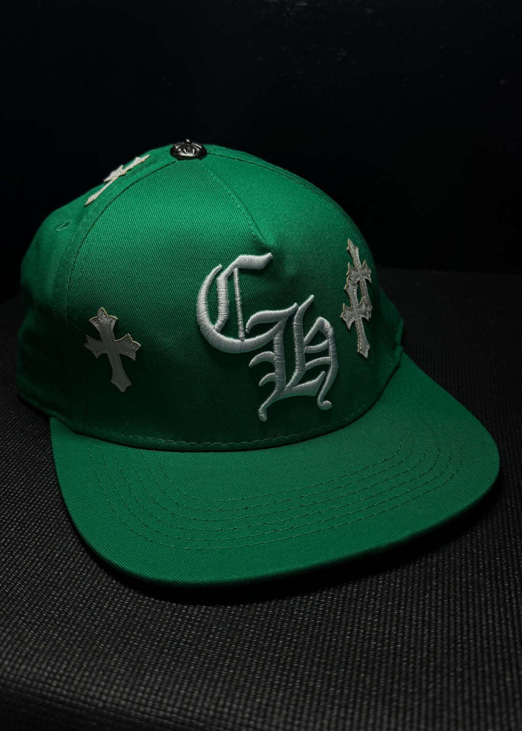CHROME HEARTS gorra verde