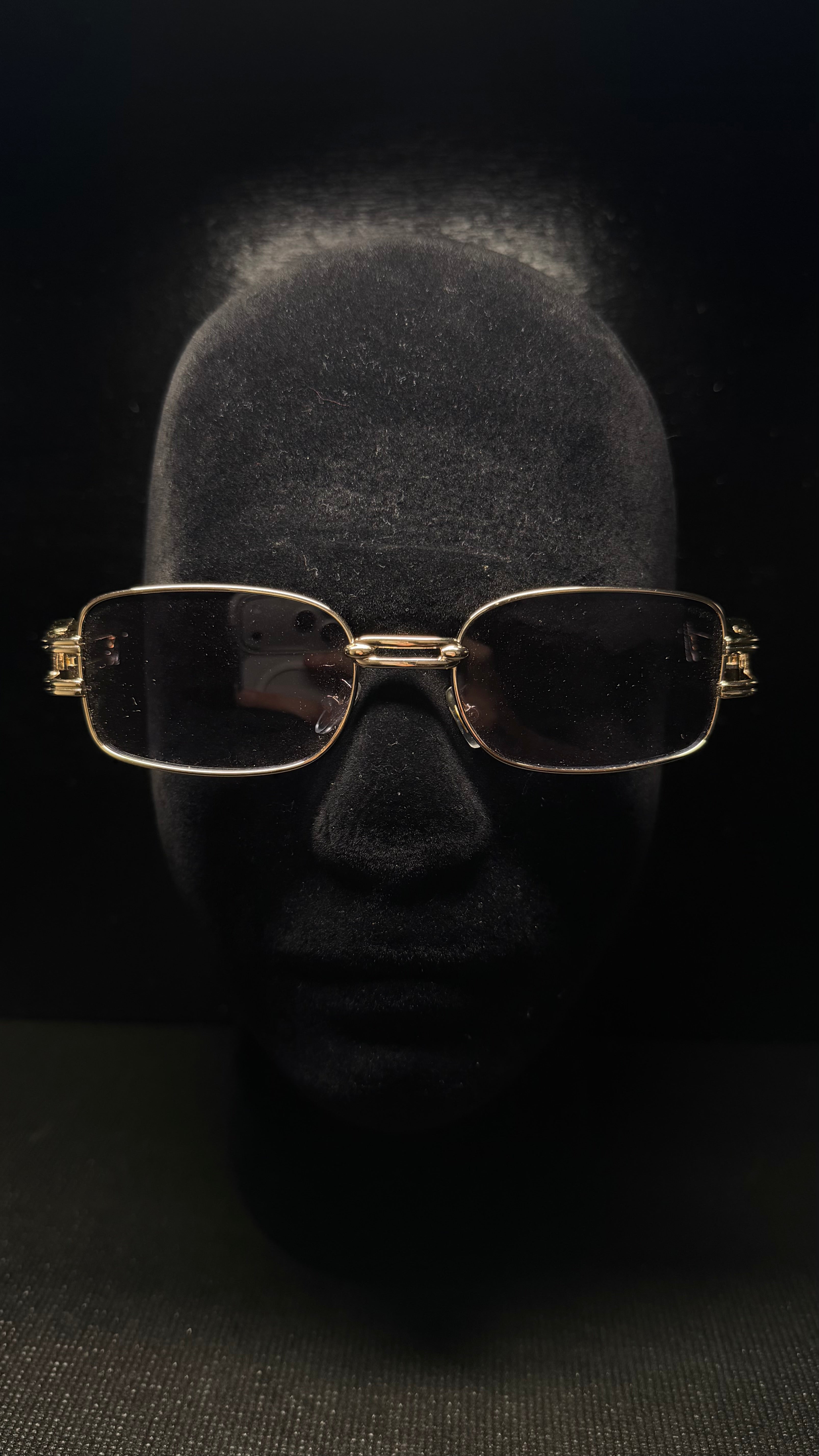 VERSACE Gafas negro montura dorada