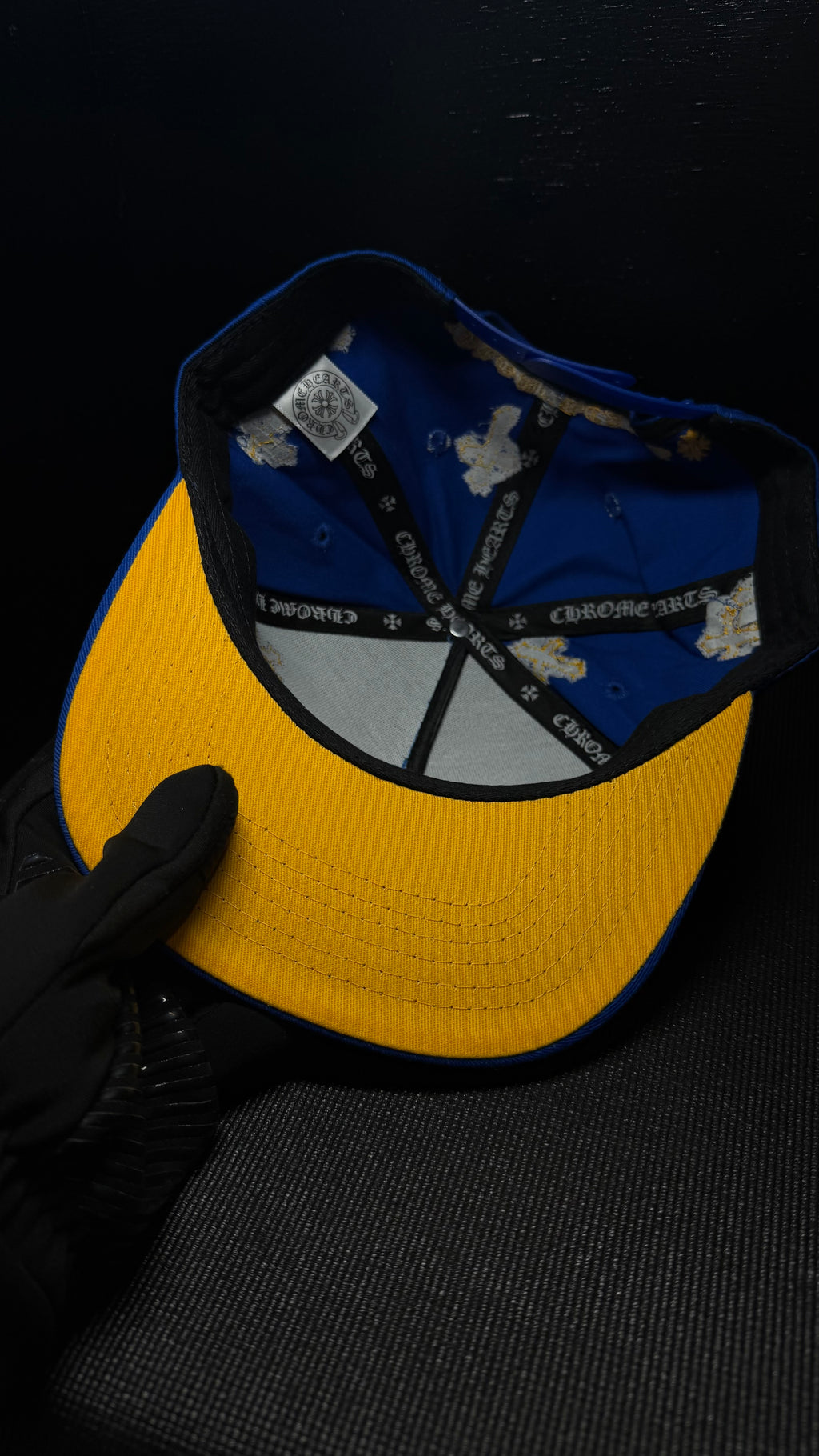 CHROME HEARTS gorra azul