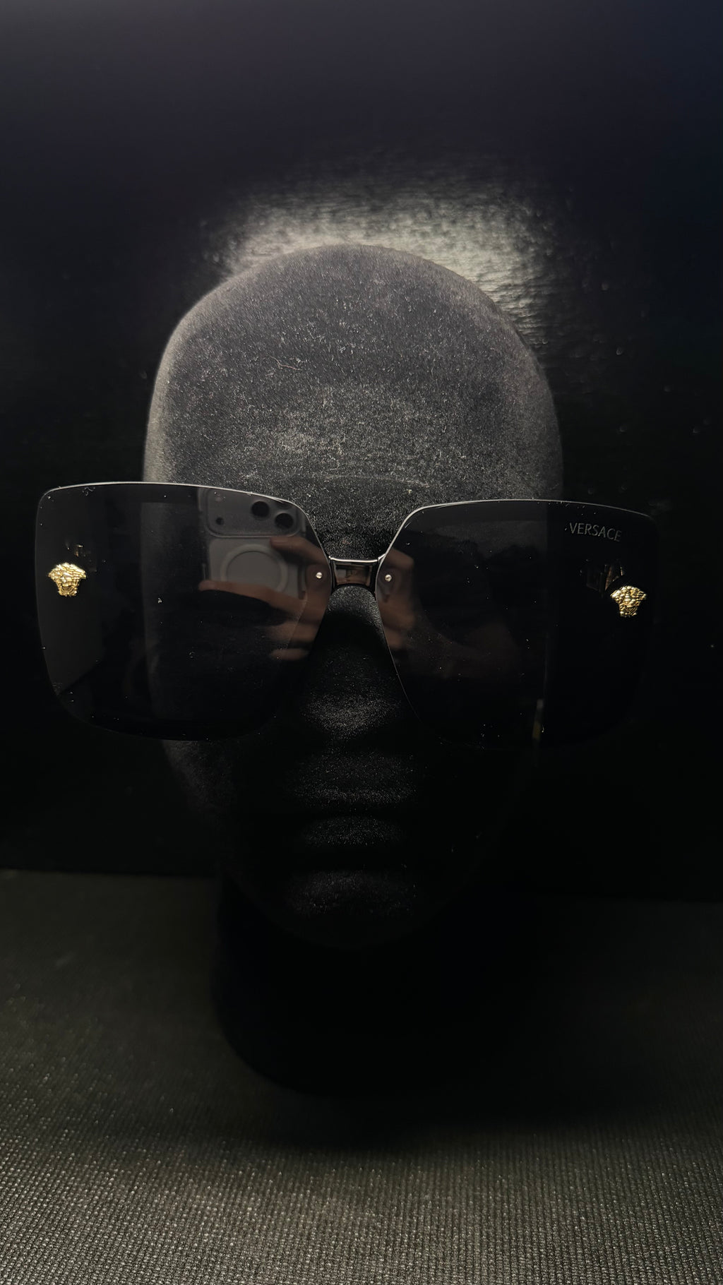 VERSACE gafas negro y dorado