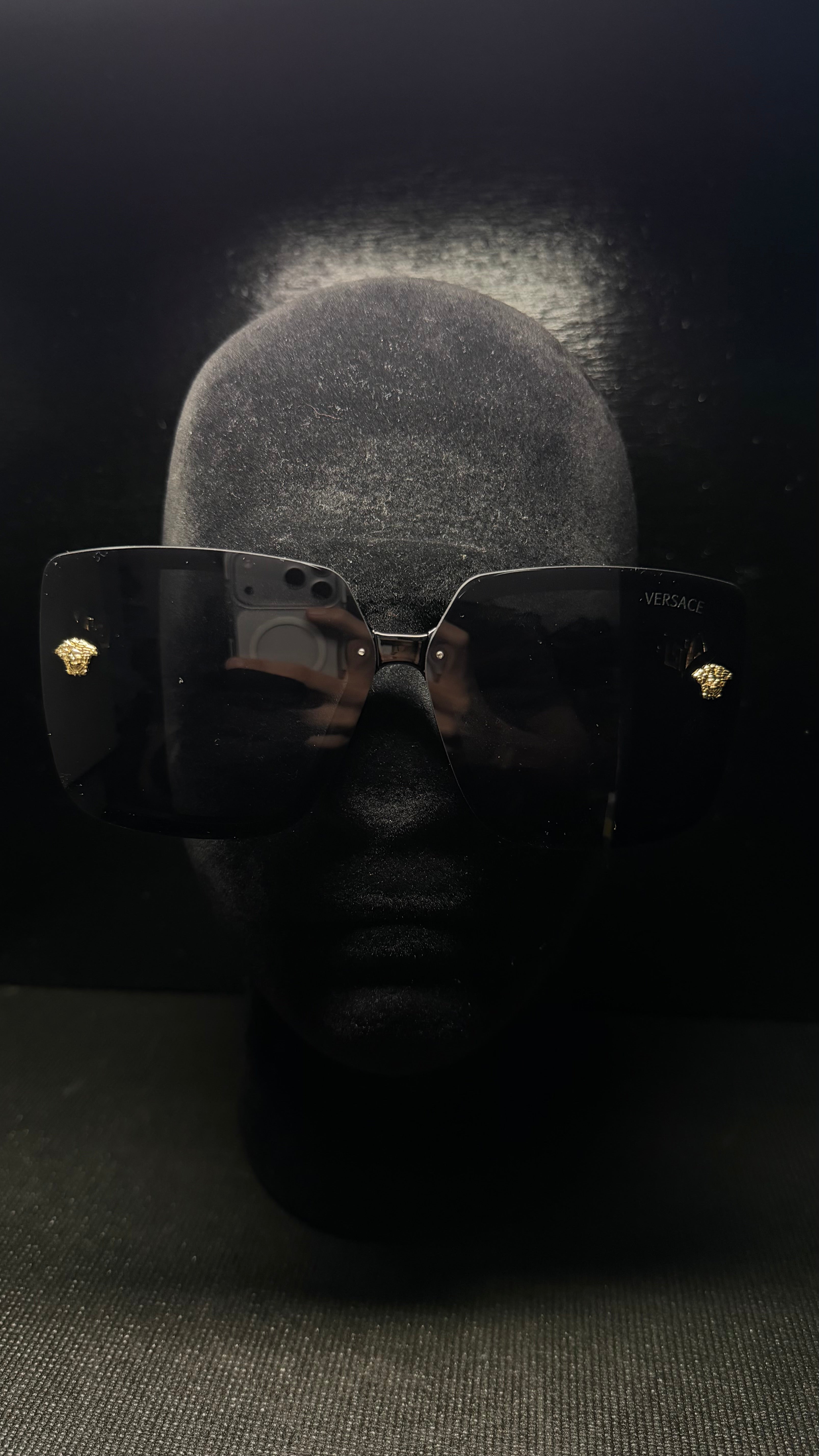 VERSACE gafas negro y dorado