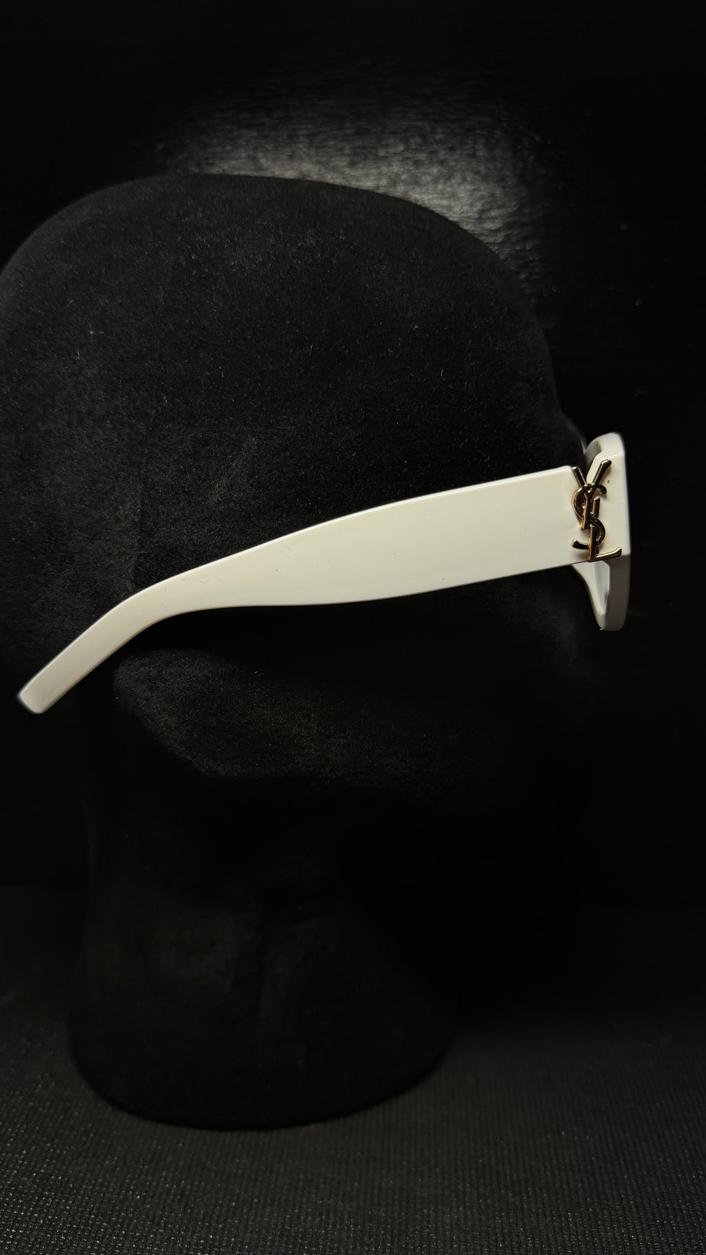YSL Gafas blanco y dorado