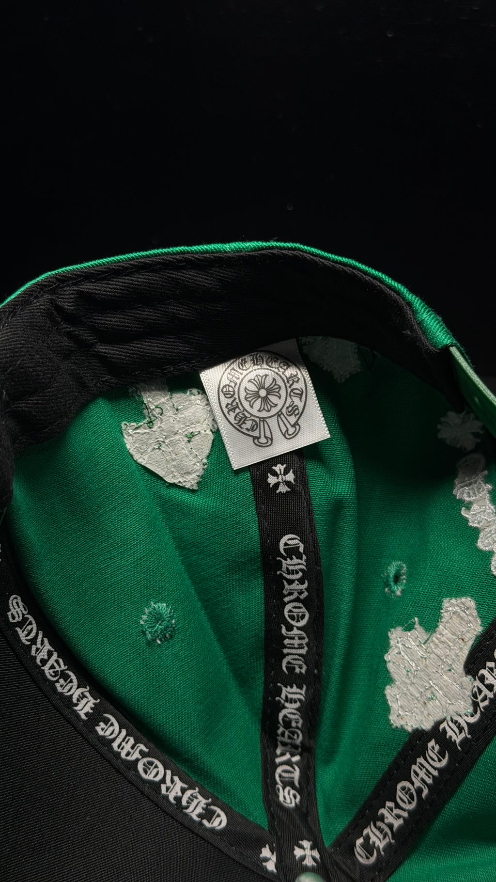 CHROME HEARTS gorra verde