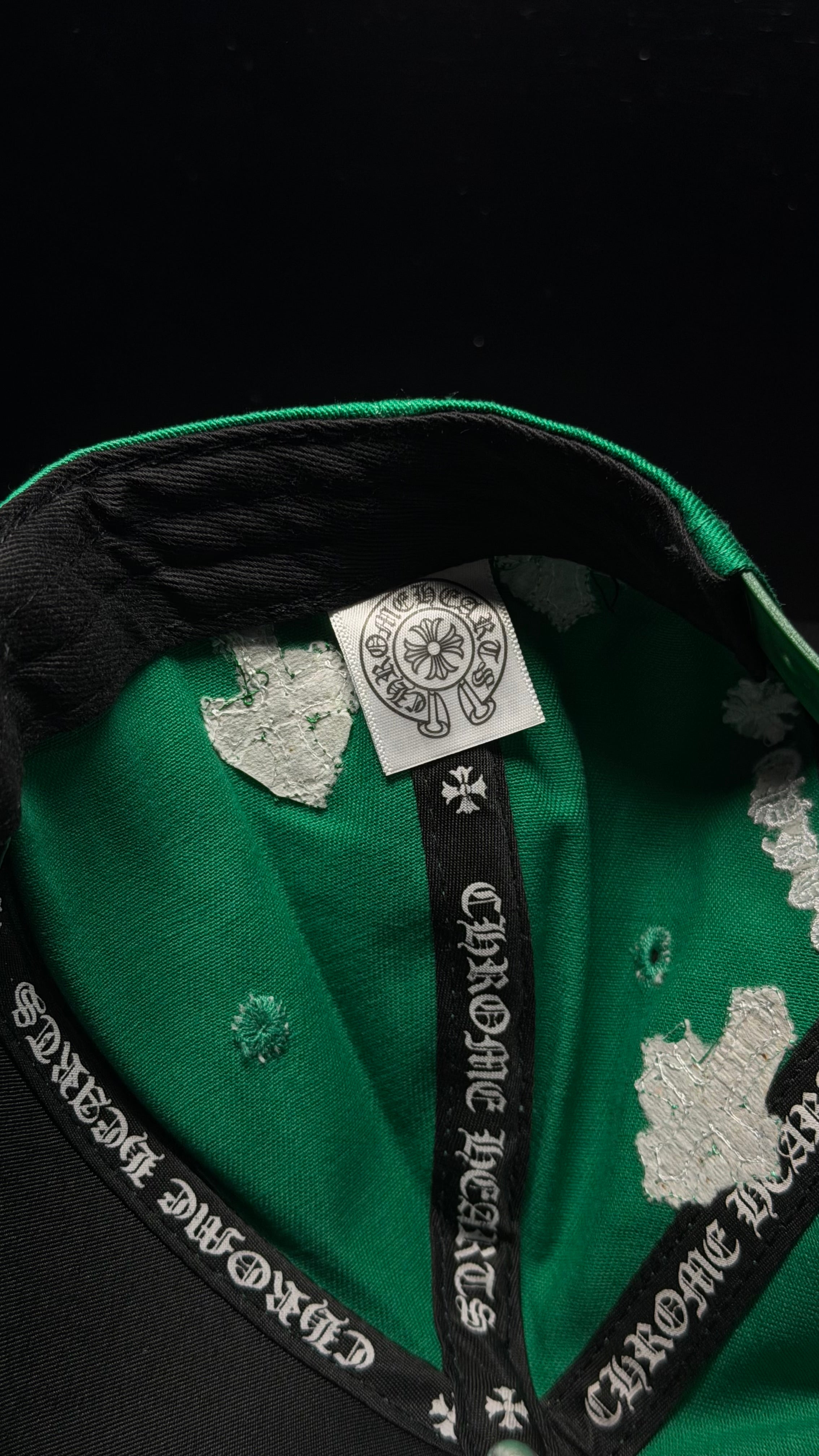CHROME HEARTS gorra verde