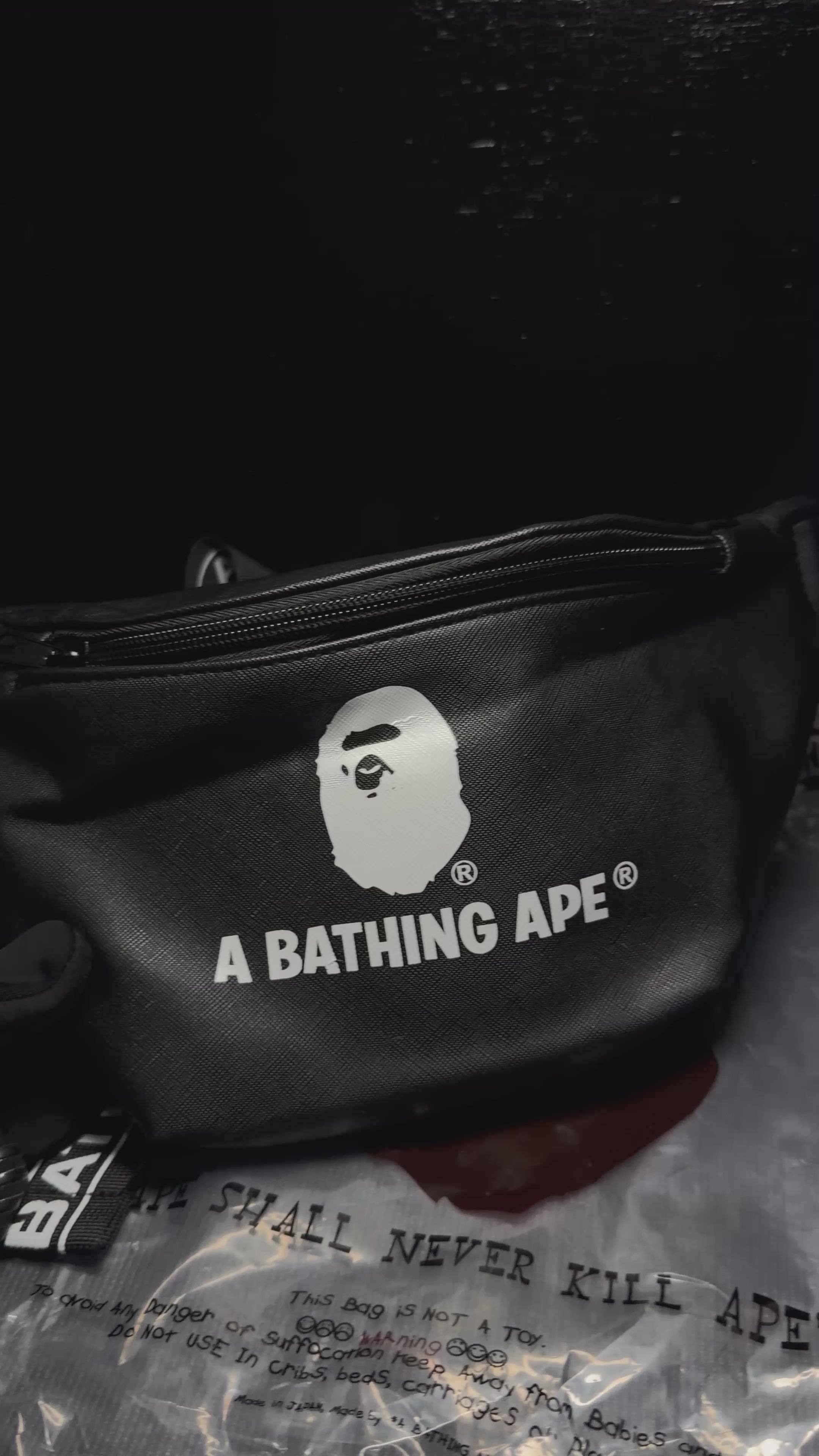 BAPE bolso negro