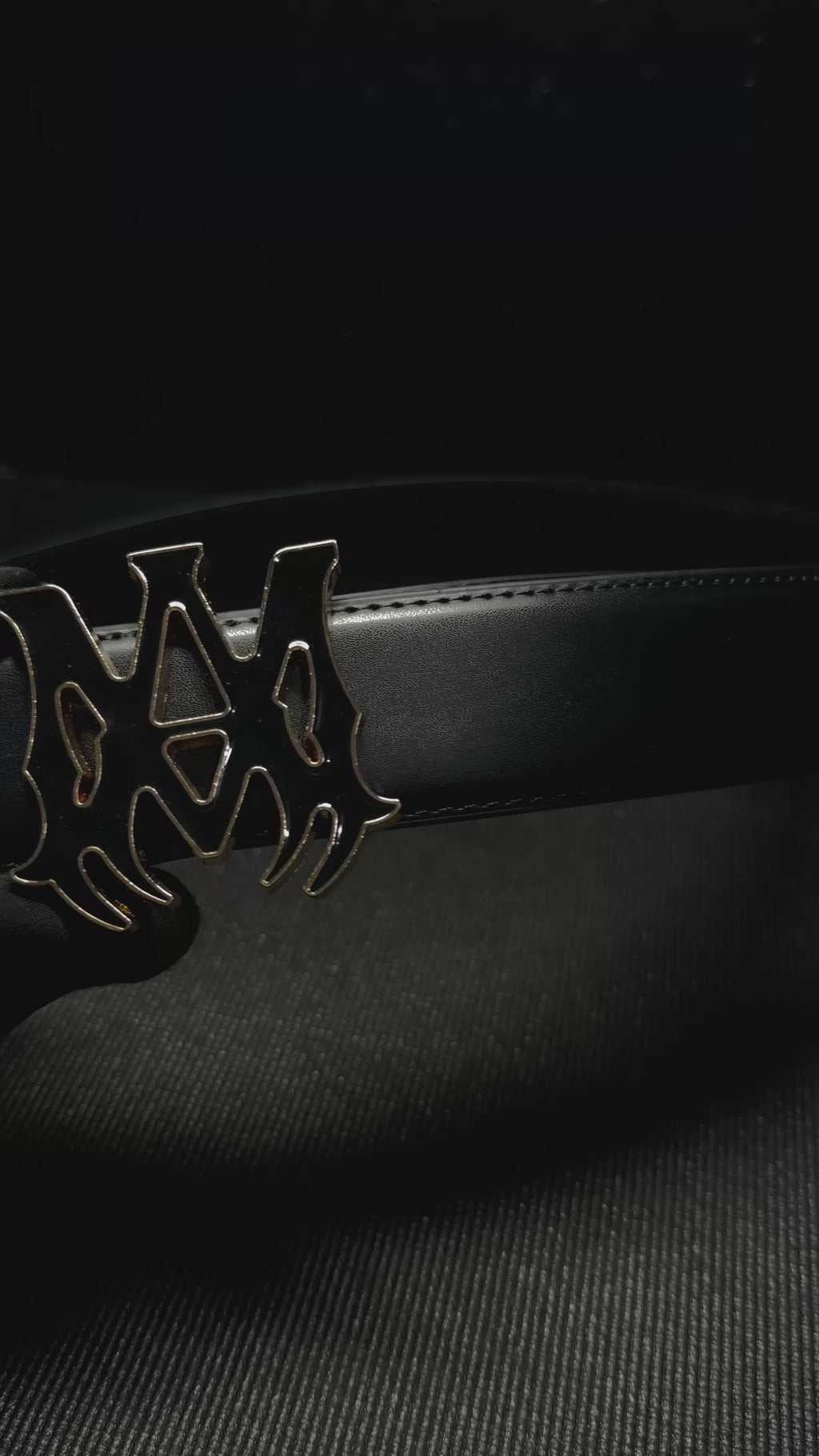AMIRI cincho Logo DORADO