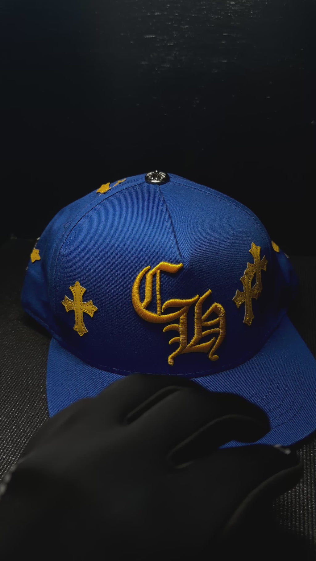 CHROME HEARTS gorra azul