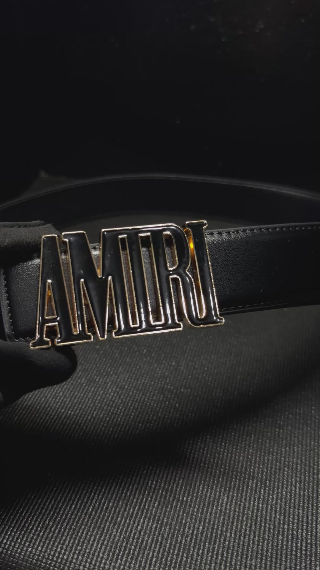 AMIRI LOGO Cincho negro