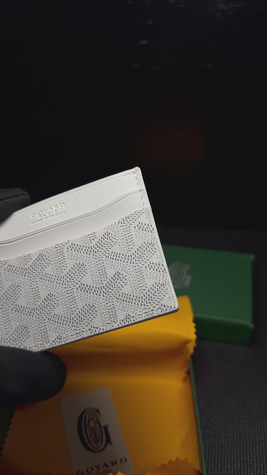 GOYARD tarjetero blanco